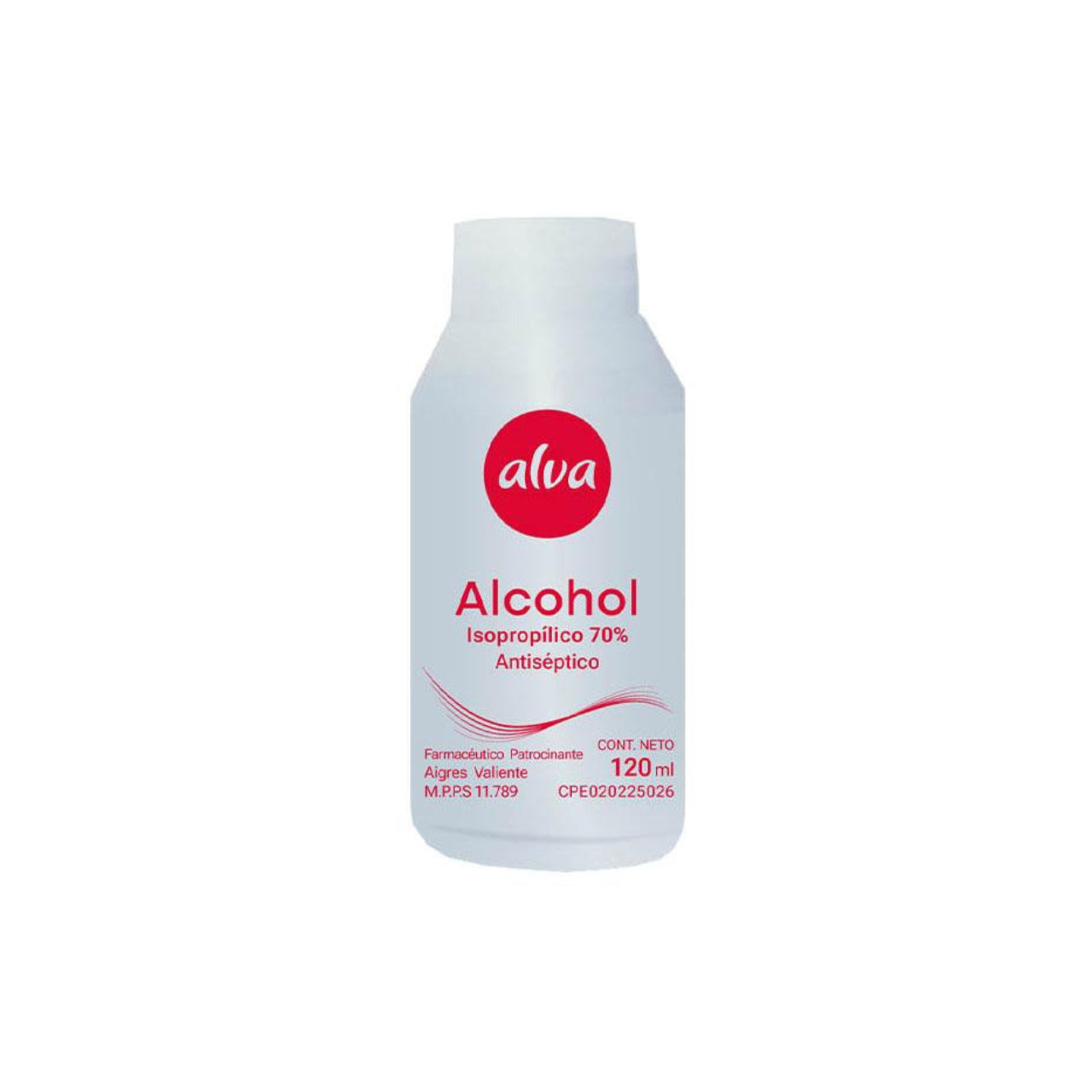 ALCOHOL ALVA POTE 120ML