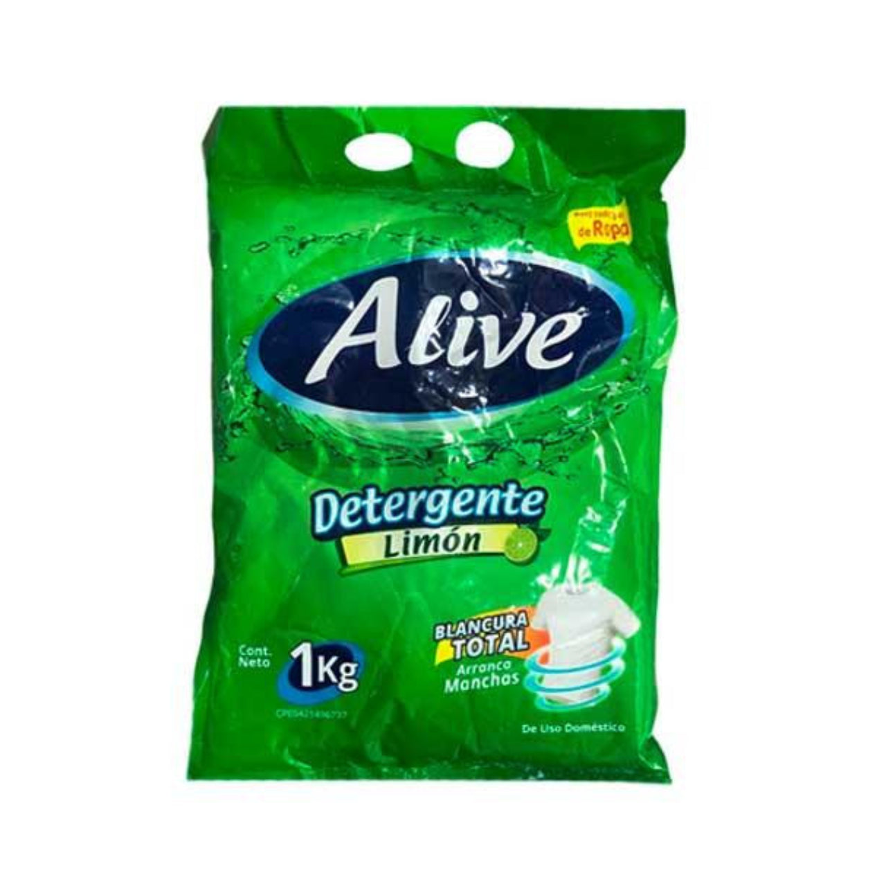 DETERGENTE EN POLVO ALIVE LIMON 1KG