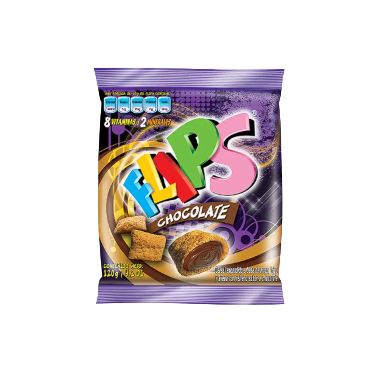FLIPS CHOCOLATE 120GR BOLSA