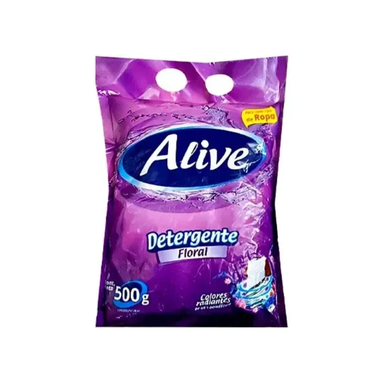 DETERGENTE EN POLVO ALIVE FLORAL 500GR