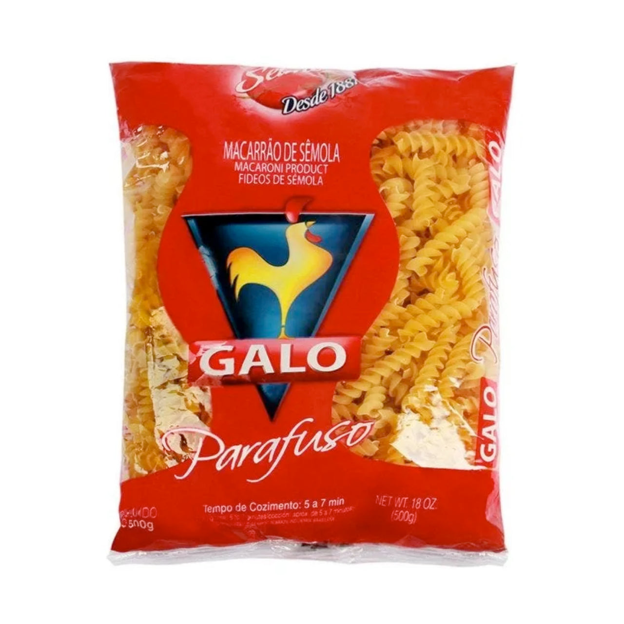 PASTA GALO PARAFUSO 500GR